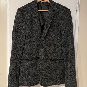 Zara black speckled blazer